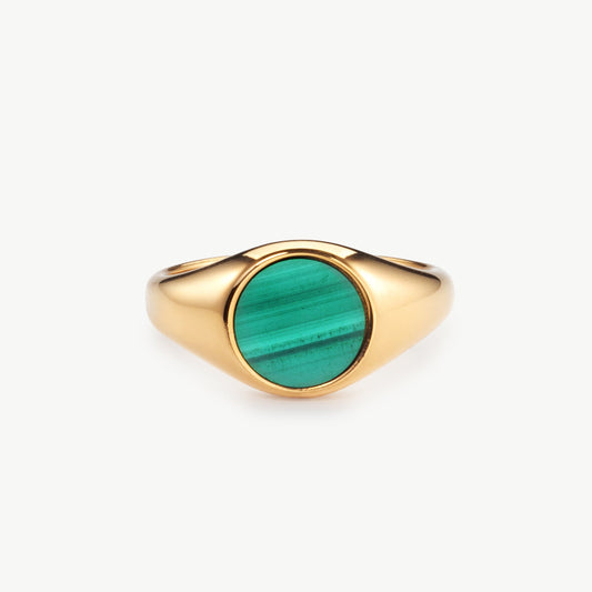 Malachite Signet Ring