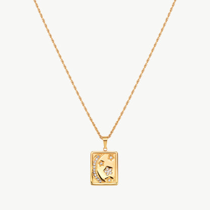 Moon And Stars Necklace