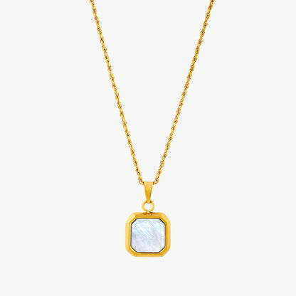 Mother Of Pearl Pendant Necklace