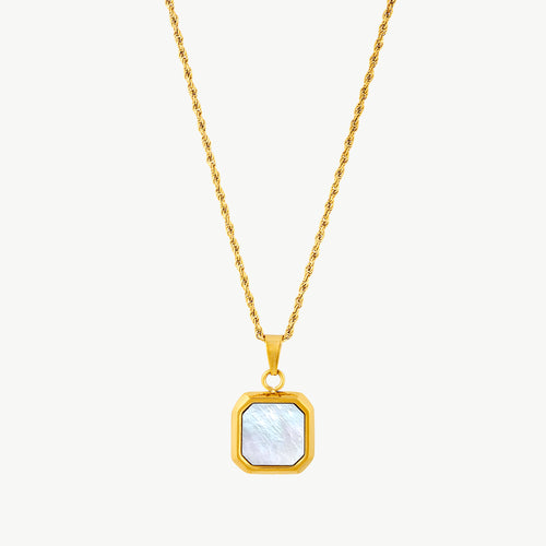 Mother Of Pearl Pendant Necklace