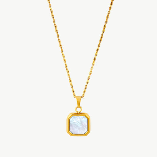 Mother Of Pearl Pendant Necklace