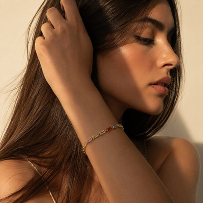 Multi Color Crystal Bracelet