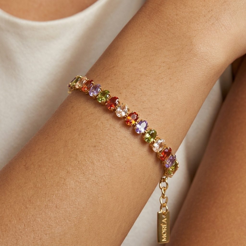 Multi Colored Crystal Bracelet