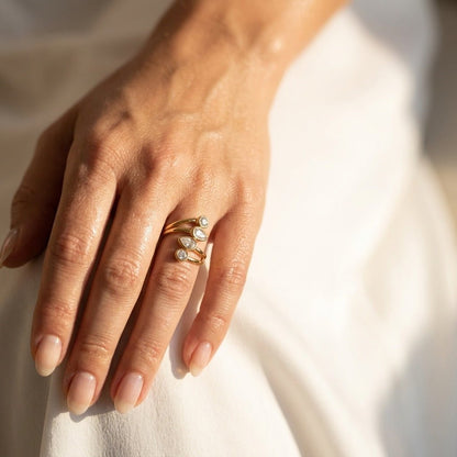 Multi Stone Gold Ring