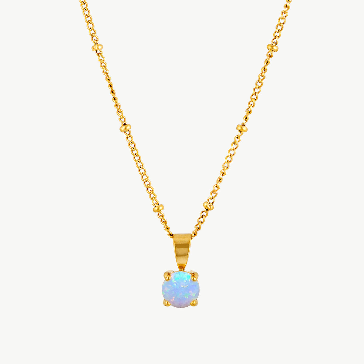 Opal Pendant Necklace