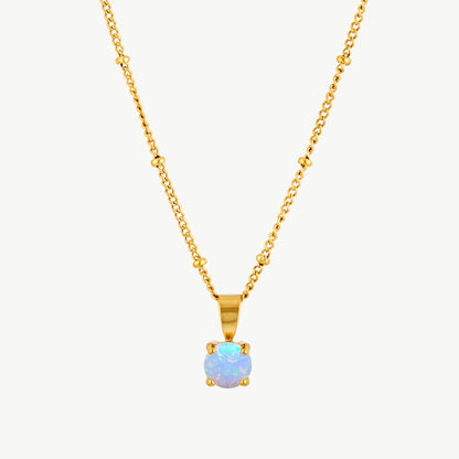 Opal Pendant Necklace