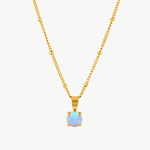 Opal Pendant Necklace