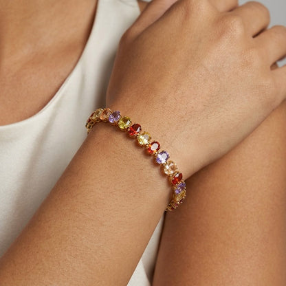 Multi Colored Crystal Bracelet