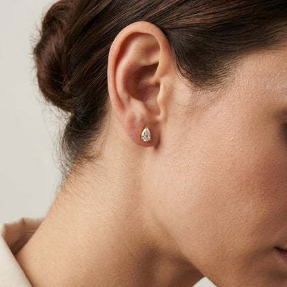 Cubic Zirconia Teardrop Earrings