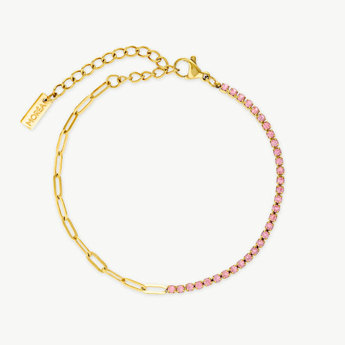 Pink And Gold Bracelet
