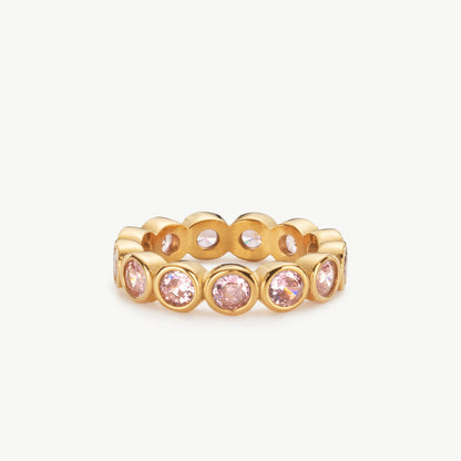 Pink Cubic Zirconia Ring