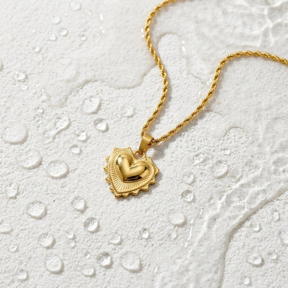 Puffy Heart Necklace