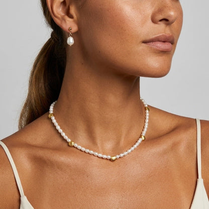 Shell And Pearl Necklace