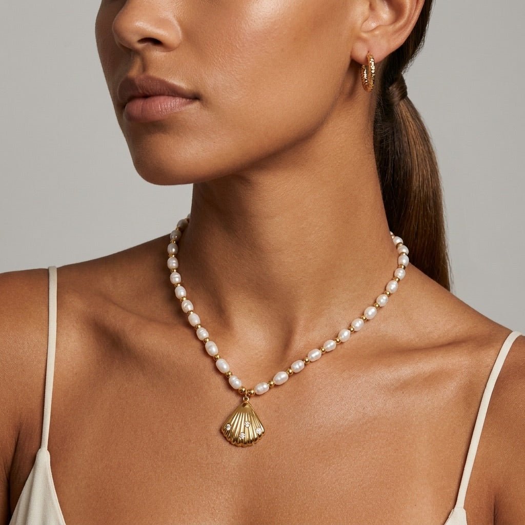Pearl Seashell Necklace