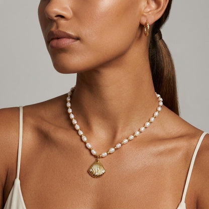 Pearl Seashell Necklace