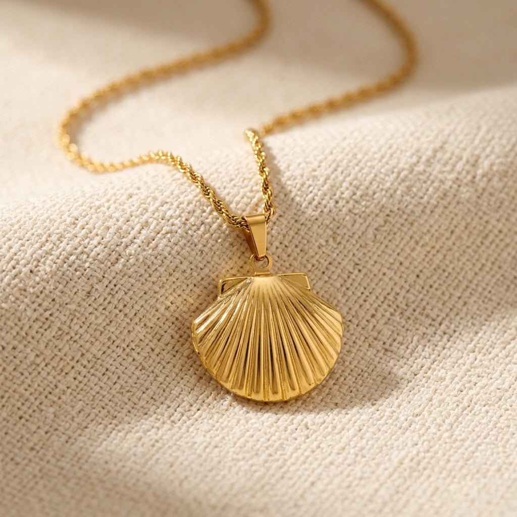 Shell Locket Necklace