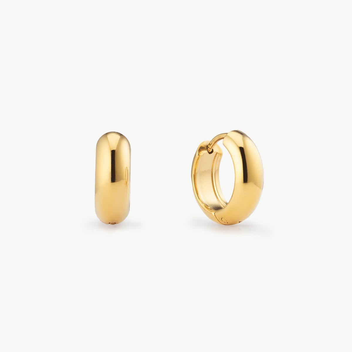 Small Chunky Hoop Earrings