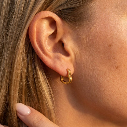 Heart Hoop Earrings