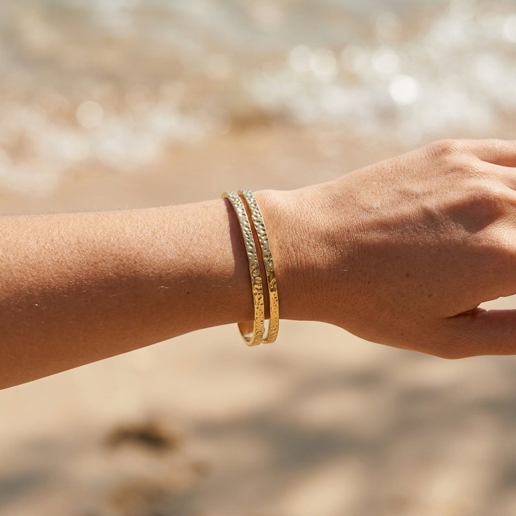 Hammered Cuff Bangle