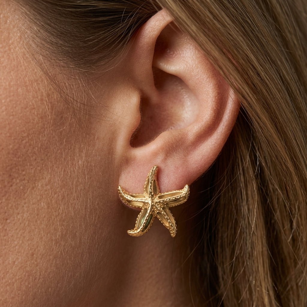 Large Starfish Earrings