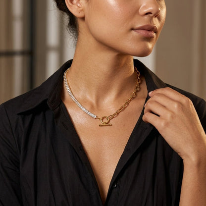 Cubic Zirconia Choker Necklace