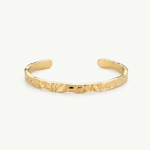 Textured Gold Bangle