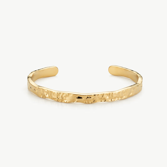 Textured Gold Bangle