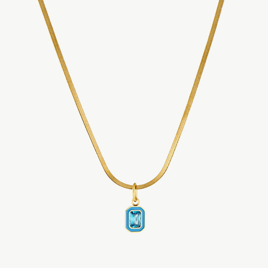 Turquoise Crystal Necklace
