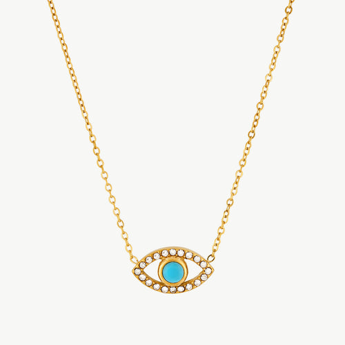 Turquoise Evil Eye Necklace