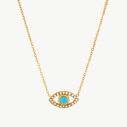 Turquoise Evil Eye Necklace