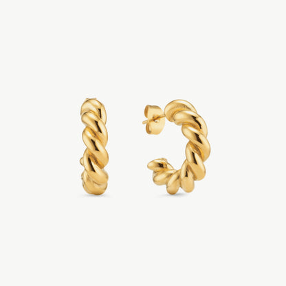 Twisted Hoop Earrings