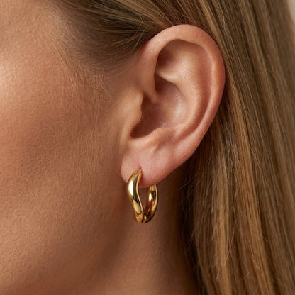 Wavy Hoop Earrings