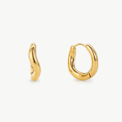 Wavy Hoop Earrings