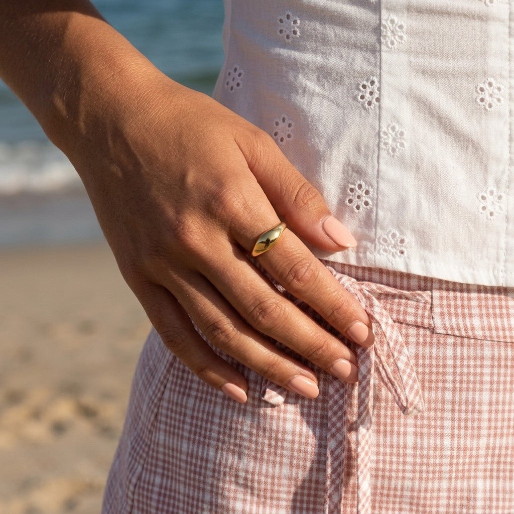Gold Dome Ring